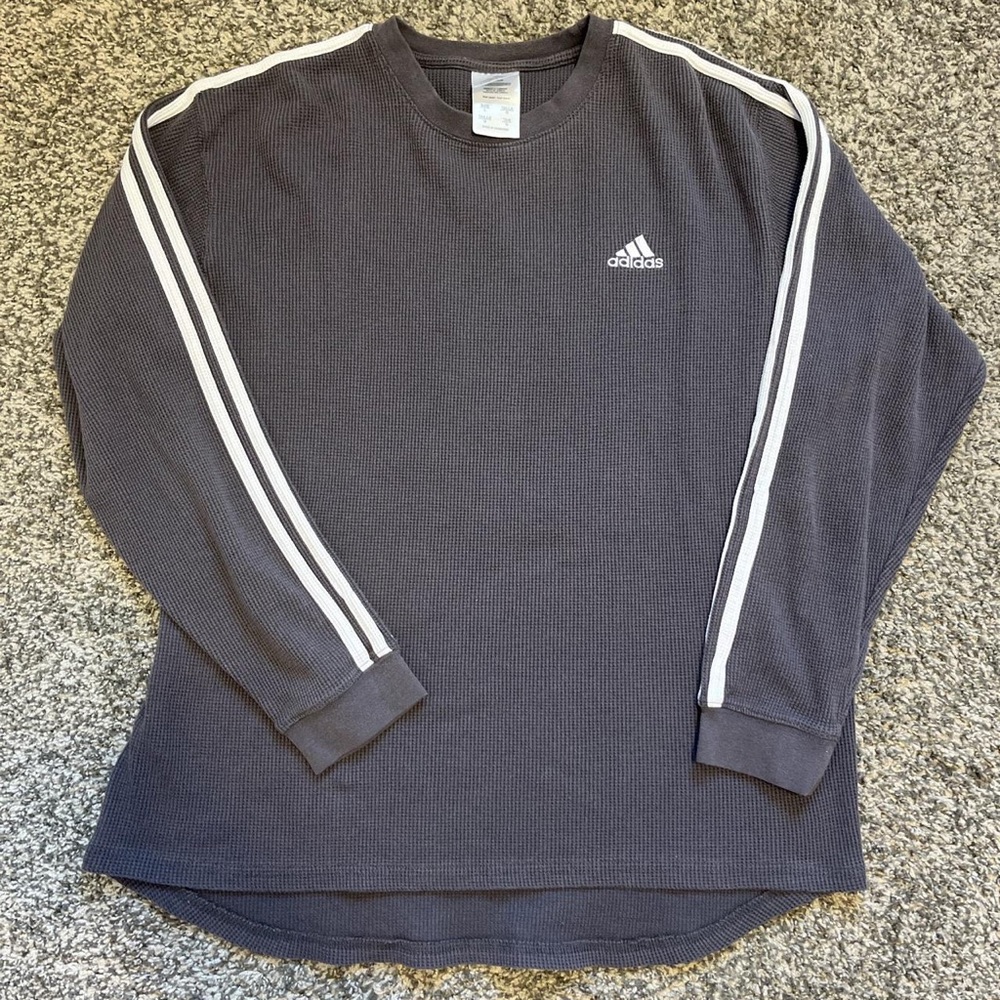 Vintage Adidas waffle knit long sleeve
